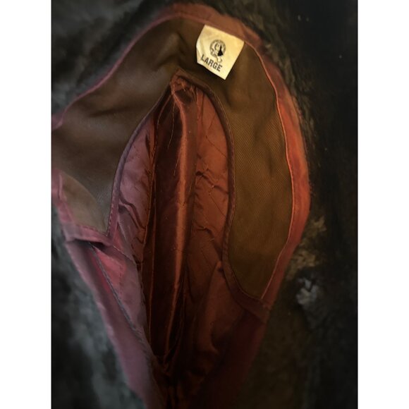 Vintage Faux Fur Hat With Braided Band Detail Grandpa Retro - Picture 4 of 5